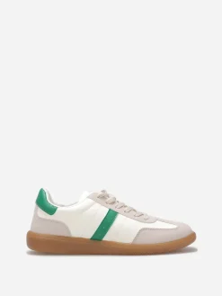 Hot La Modeuse Baskets bi-matières à lacets Vert
