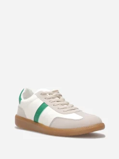 Hot La Modeuse Baskets bi-matières à lacets Vert