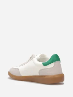 Hot La Modeuse Baskets bi-matières à lacets Vert
