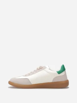 Hot La Modeuse Baskets bi-matières à lacets Vert