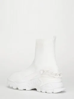 Hot La Modeuse Baskets  en maille à chaîne décorative Blanc