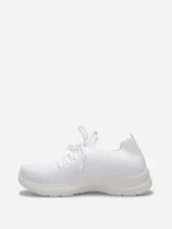 Best La Modeuse Baskets en maille texturée Blanc