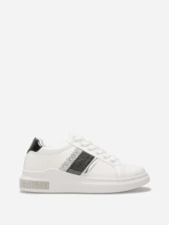Outlet La Modeuse Baskets incrustées de strass