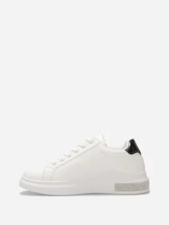Outlet La Modeuse Baskets incrustées de strass