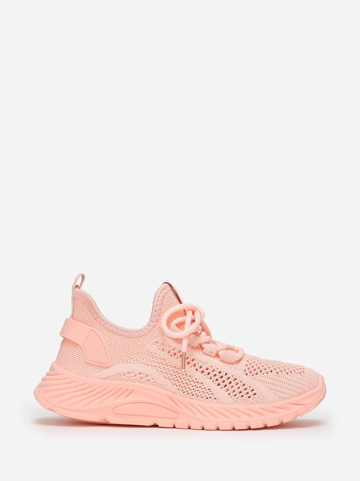 La Modeuse Baskets running en maille ajourée Rose