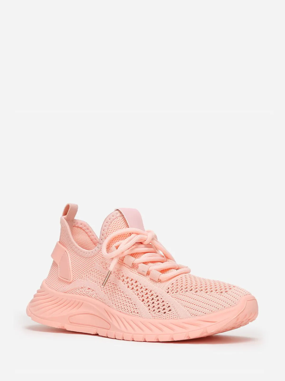 La Modeuse Baskets running en maille ajourée Rose