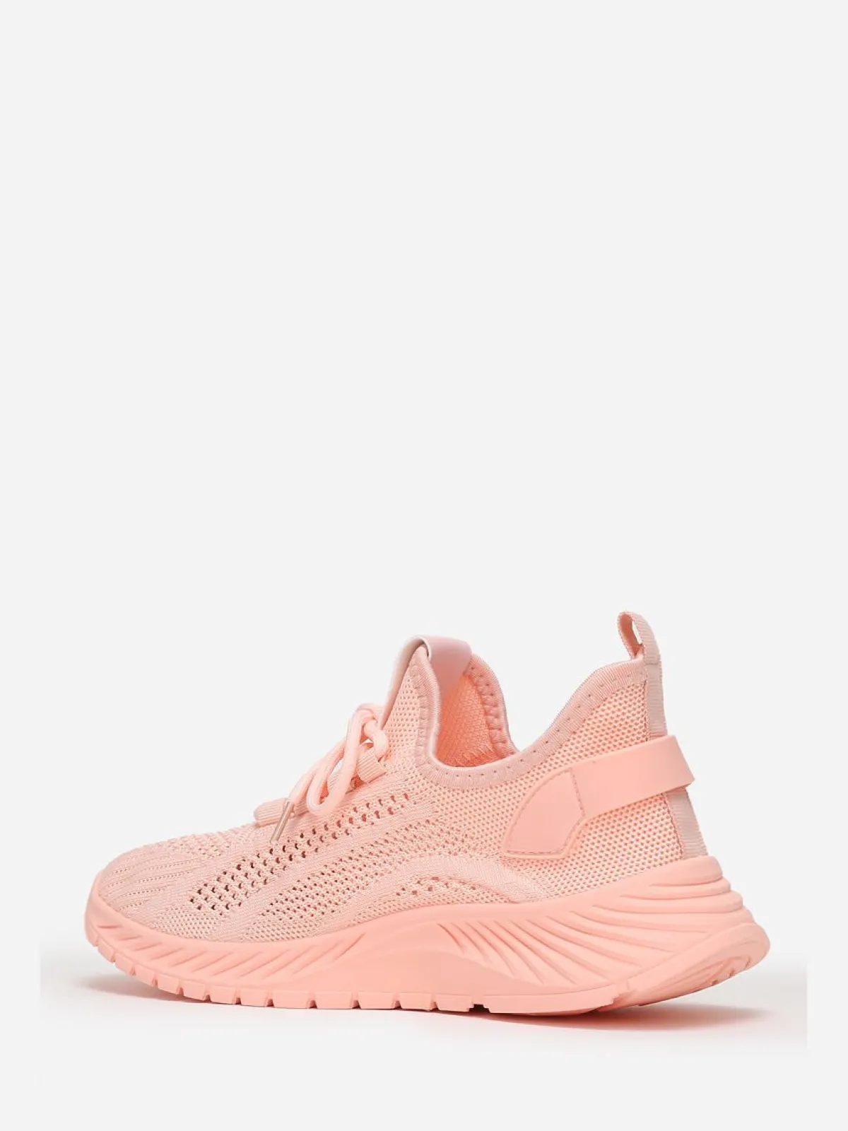 La Modeuse Baskets running en maille ajourée Rose
