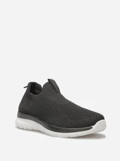 Online La Modeuse Baskets slip-on texturées Noir
