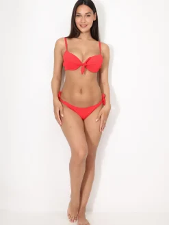 Hot La Modeuse Bikini ampliforme à nouer Rouge