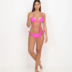 Best La Modeuse Bikini avec lanières croisées à nouer Fuchsia