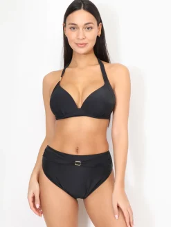 Clearance La Modeuse Bikini push-up à détails dorés Noir