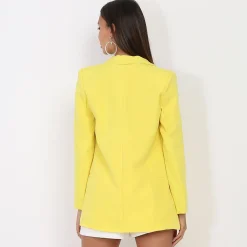 Best La Modeuse Blazer à col châle Jaune