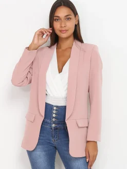 Best La Modeuse Blazer à col châle Roseclair