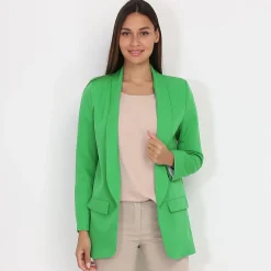 La Modeuse Blazer à col châle Vert