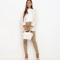 New La Modeuse Blazer à col châle Beige