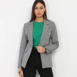 Sale La Modeuse Blazer officier à motif pied-de-poule