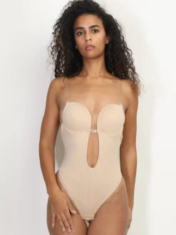 Hot La Modeuse Body invisible dos nu Beige