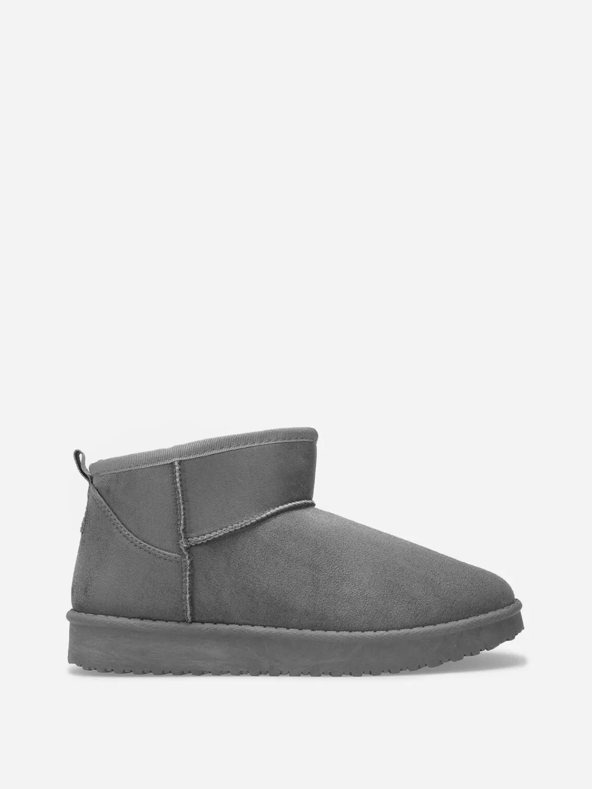 Online La Modeuse Boots basses en suédine fourrées Gris