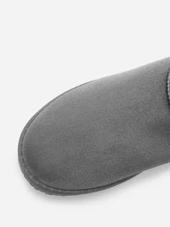 Online La Modeuse Boots basses en suédine fourrées Gris
