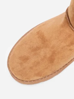 La Modeuse Boots en suédine fourrées Camel