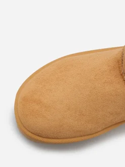 Outlet La Modeuse Boots en suédine fourrées à plateforme Camel