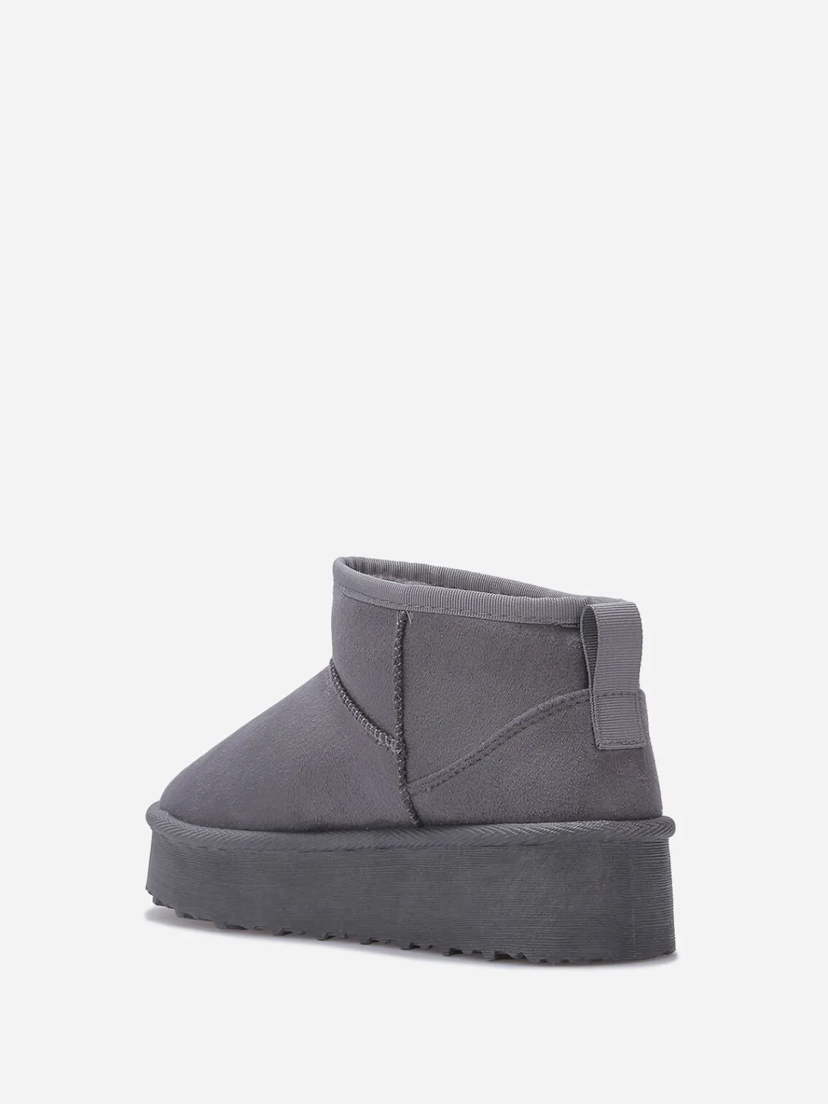 Hot La Modeuse Boots fourrées à plateforme Gris