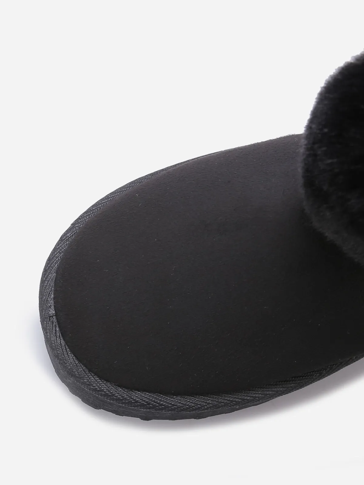 Outlet La Modeuse Boots fourrées à plateforme et n艙ud Noir
