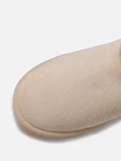 La Modeuse Boots fourrées à plateforme Beige