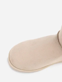 Sale La Modeuse Boots fourrées à semelle épaisse Beige