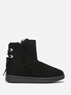 Hot La Modeuse Boots fourrées à strass Noir