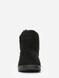 Hot La Modeuse Boots fourrées à strass Noir