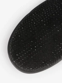 New La Modeuse Boots fourrées à strass et plateforme Noir