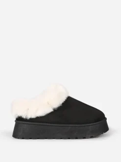 Best La Modeuse Boots fourrées basses à plateforme Noir