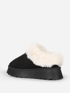 Best La Modeuse Boots fourrées basses à plateforme Noir