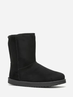 Clearance La Modeuse Boots fourrées grandes tailles Noir