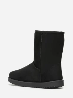 Clearance La Modeuse Boots fourrées grandes tailles Noir