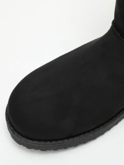 Clearance La Modeuse Boots fourrées grandes tailles Noir