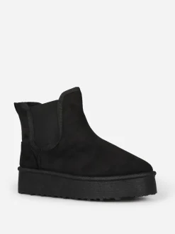 Online La Modeuse Boots fourrées style chelsea Noir