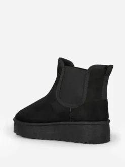 Online La Modeuse Boots fourrées style chelsea Noir