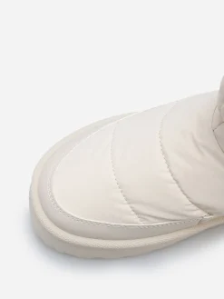 Best La Modeuse Boots matelassées et fourrées à plateforme Beige