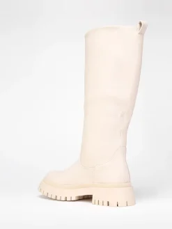 Best La Modeuse Bottes à semelle crantée Beige