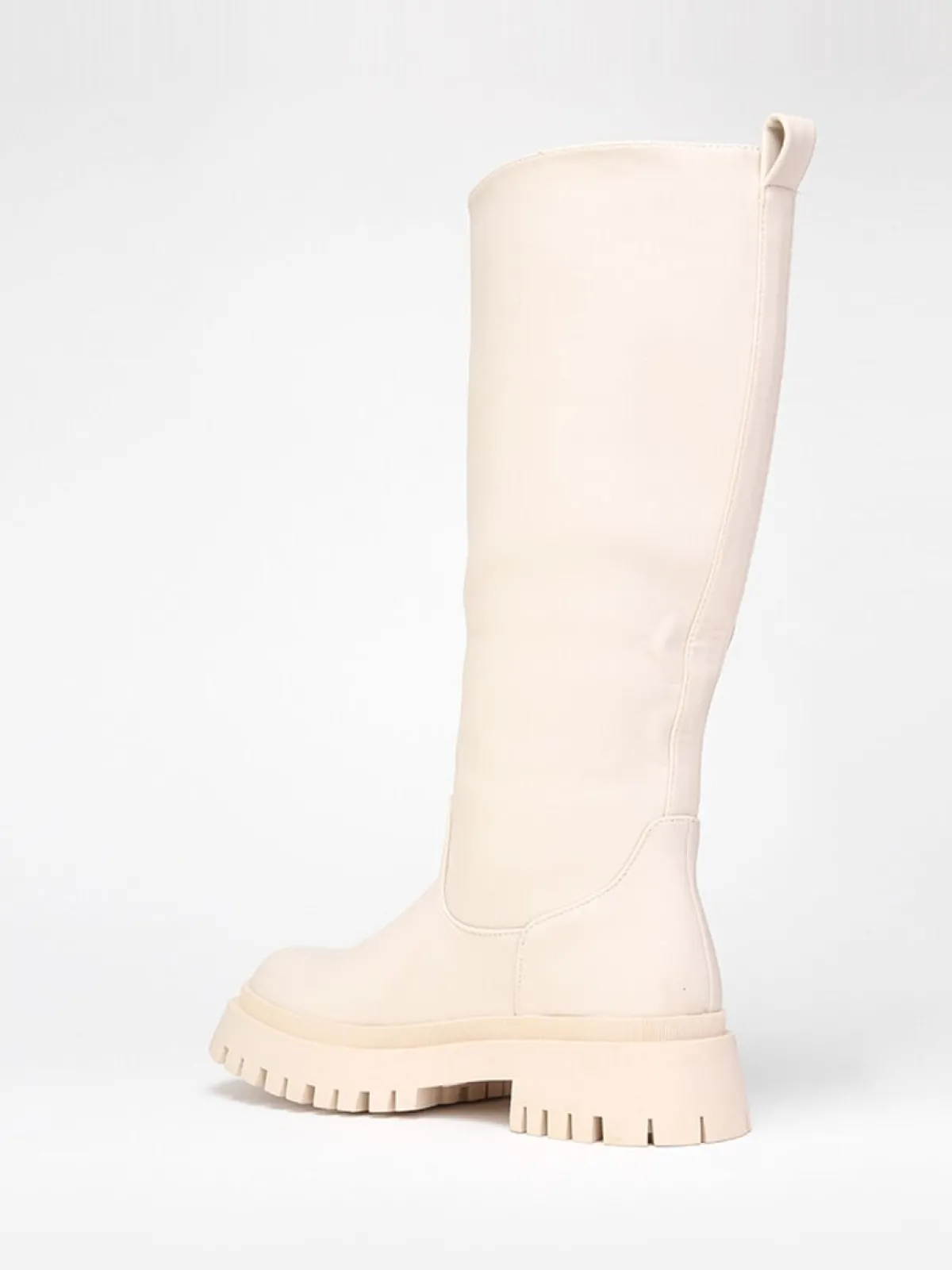 Best La Modeuse Bottes à semelle crantée Beige
