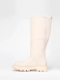 Best La Modeuse Bottes à semelle crantée Beige