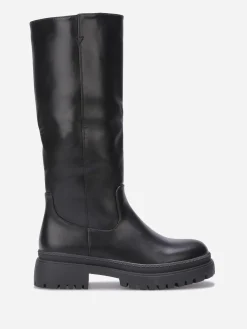 Sale La Modeuse Bottes à semelle épaisse Noir