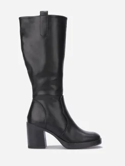 Best La Modeuse Bottes à talon et bout carrés Noir