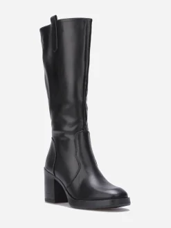 Best La Modeuse Bottes à talon et bout carrés Noir