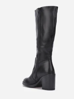 Best La Modeuse Bottes à talon et bout carrés Noir
