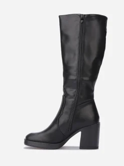 Best La Modeuse Bottes à talon et bout carrés Noir