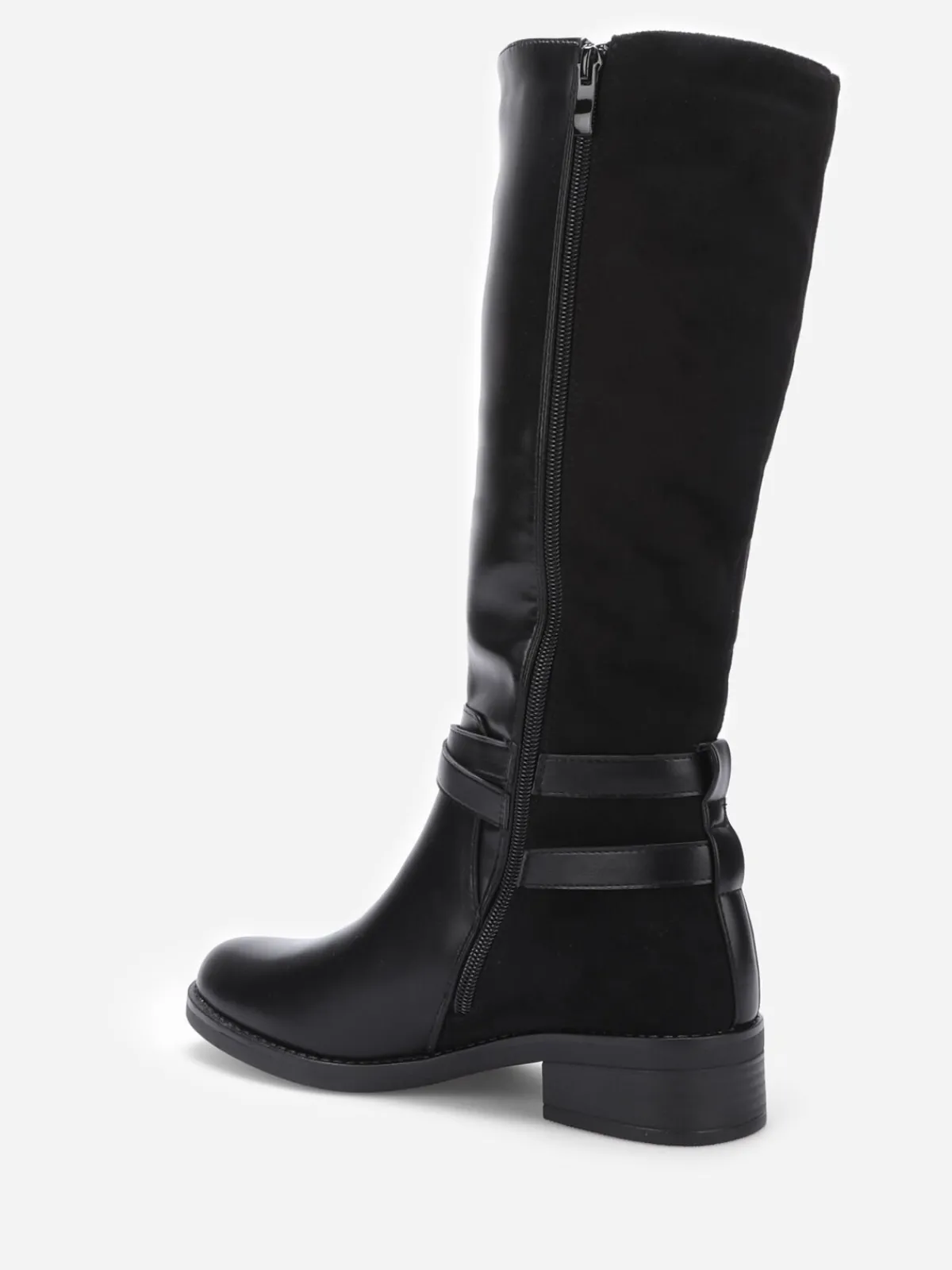 Best La Modeuse Bottes bi-matières à mors Noir