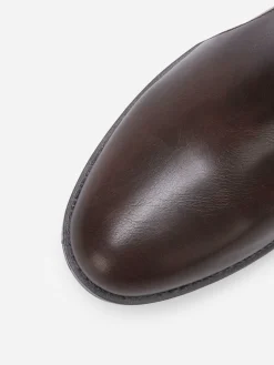Best La Modeuse Bottes bi-matières à mors Café